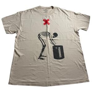 Pleasures Heavy T-Shirt - Sand Beige - Size XXL - Great Condition